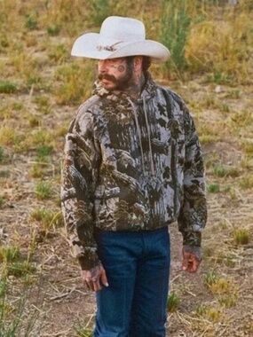 SKIMS x REALTREE POST MALONE Medium Fleece Relaxed Hoodie NWT